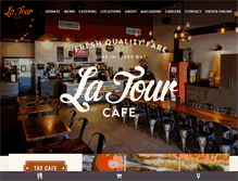 Tablet Screenshot of latourcafe.com